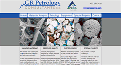 Desktop Screenshot of grpetrology.com