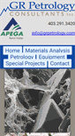 Mobile Screenshot of grpetrology.com