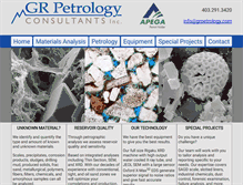 Tablet Screenshot of grpetrology.com